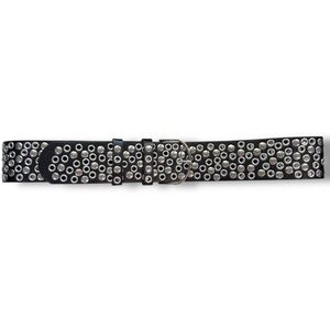 Jaded London Black and Silver Osmium Studded Belt